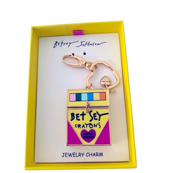 Betsey Johnson Handbags - BETSEY JOHNSON 3D CRAYONS BOX BAG CHARM KEYCHAIN